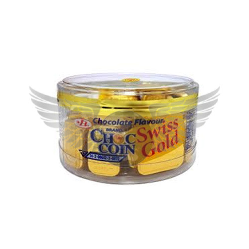 JB Choc Coin Swiss Gold – Chocolate Flavour